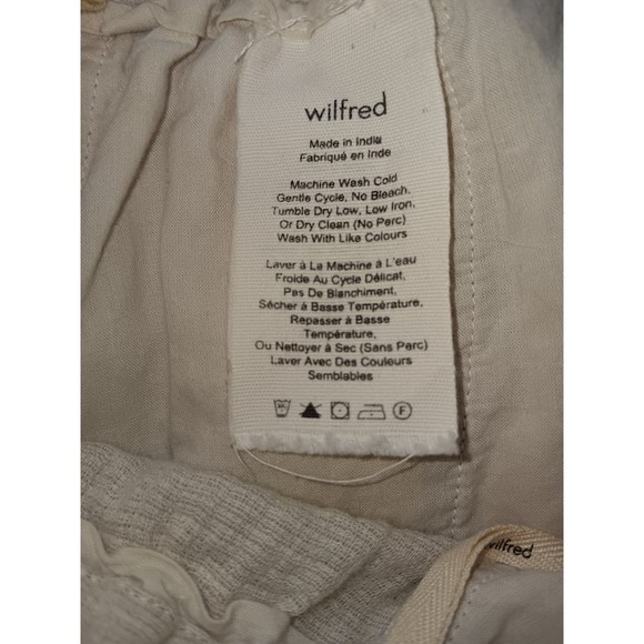 Wilfred Aritzia Cotton Spandex Casual Waffle Beige Shorts Women’s Size M - Picture 6 of 7